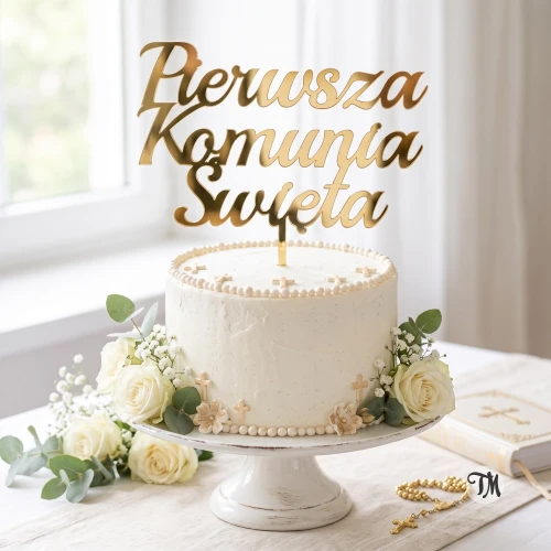 Topper na Komunię "Pierwsza Komunia Święta"