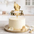 Złoty Topper na roczek Roczek z babeczką