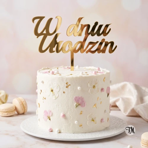 Topper "W dniu urodzin"