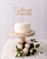 Drewniany Topper Z okazji imienin