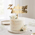 Topper Z okazji imienin złoty