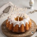 Drewniany Topper na Wielkanoc Happy Easter