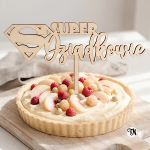Topper "SUPER Dziadkowie" (Boho)