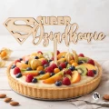 Topper drewniany SUPER Dziadkowie na tort