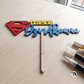 Drewniany Topper SUPER Dziadkowie na tort
