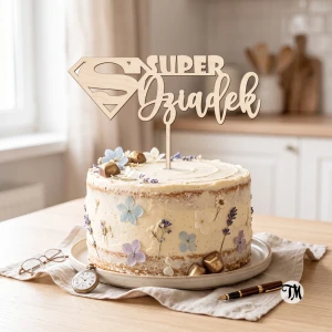 Topper "SUPER Dziadek" (Boho)