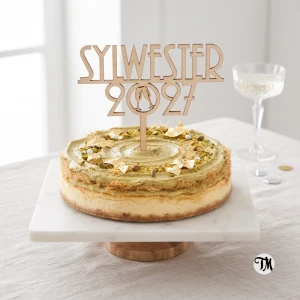 Topper "SYLWESTER + rok" (Art Deco)