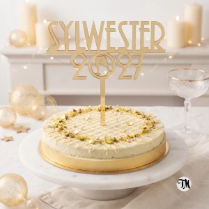 Topper "SYLWESTER + rok" (Art Deco)
