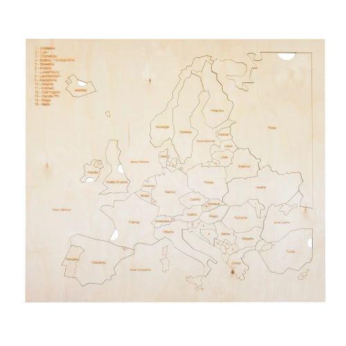 Large wooden Europe map puzzle