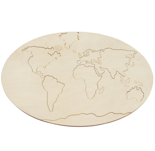 Duże drewniane puzzle mapa Świata