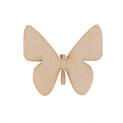 Small wooden cutout - butterfly pattern (5 pcs)