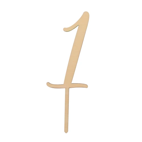 Wooden birthday  toppers  - numbers