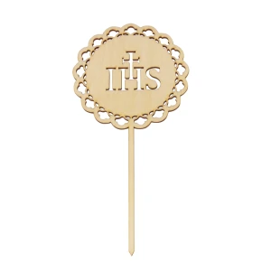 Wooden cake topper - host