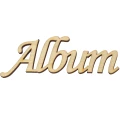 Drewniany napis “Album”