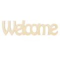 Napis drewniany ze sklejki brzozowej - “Welcome”