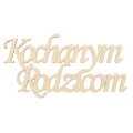 Drewniany napis „Kochanym Rodzicom”