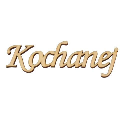 Plywood inscription - "Kochanej"