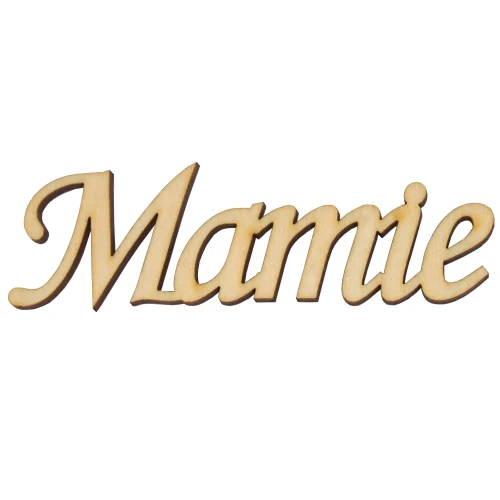 Plywood inscription - "Mamie"