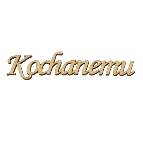 Plywood inscription - "Kochanemu"