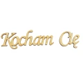 Wycinanka ze sklejki, napis Kocham Cię