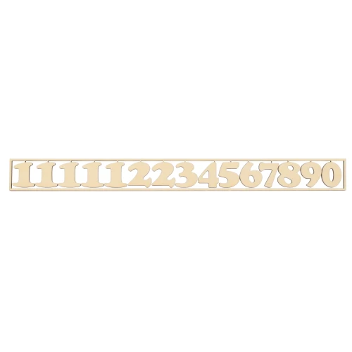 Plywood numbers - set from 1 to 12