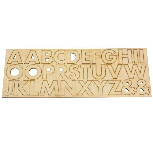 Plywood letters set