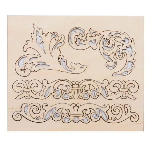 Wooden scraps set - corners