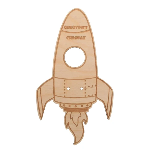 Wooden rocket - gift for lollipop