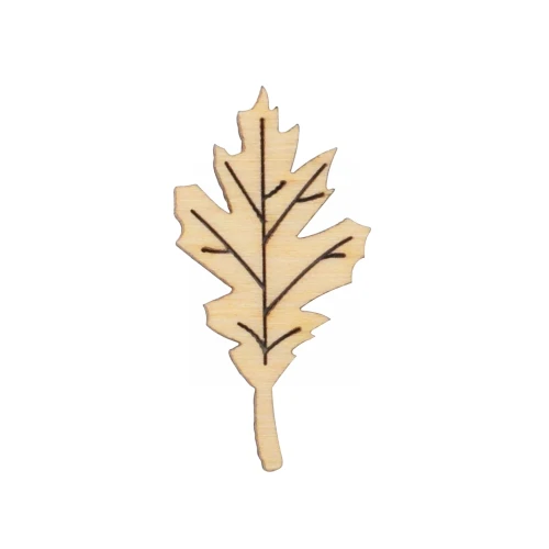Wooden scrap - oak leaf