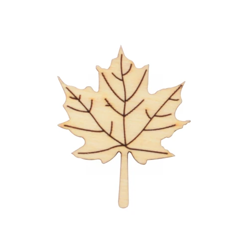 Wooden scrap - maple leaf