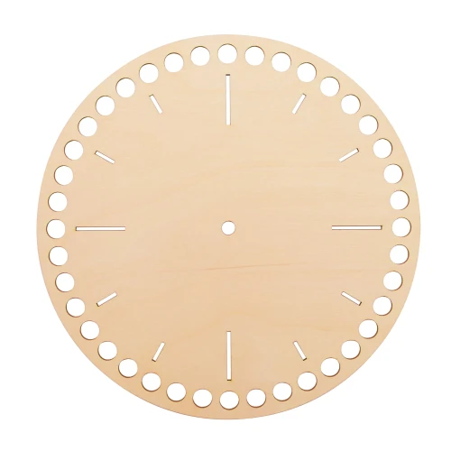 Wooden boho clock - base for macrame
