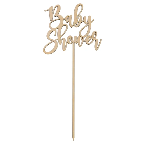 Wooden topper - "Baby Shower"