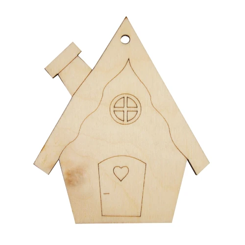 Wooden tag - Christmas house