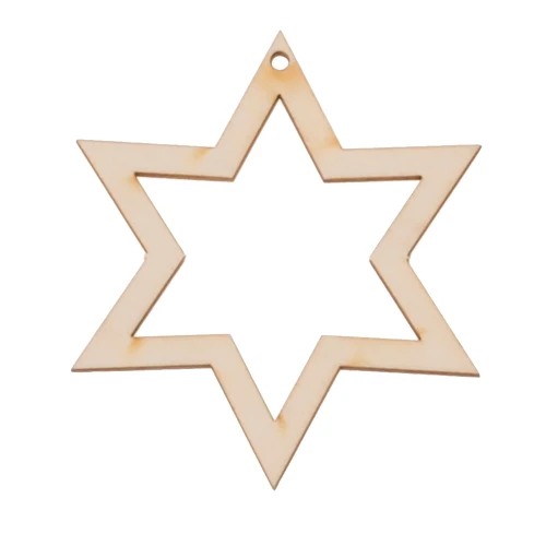 Christmas decoration, tag - empty star