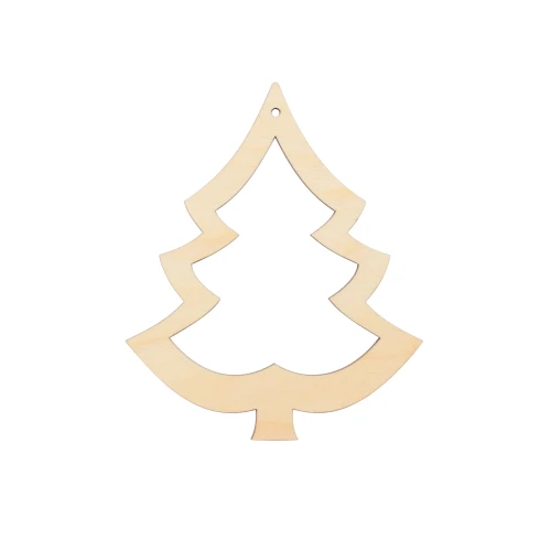 Christmas decoration, tag - empty Christmas tree