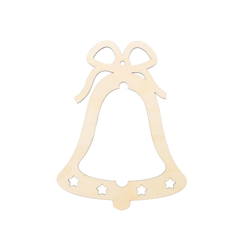 Christmas decoration, tag - bell with bow