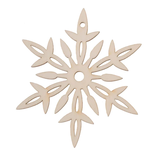 Plywood snowflake 3, Christmas tree decoration