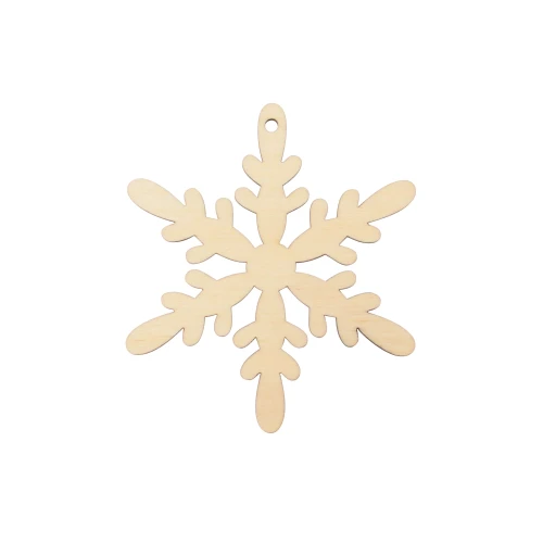 Plywood snowflake 4, Christmas tree decoration
