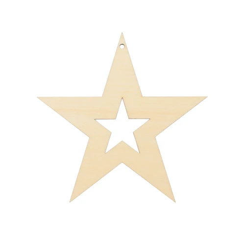 Christmas decoration, tag - five-pointed star