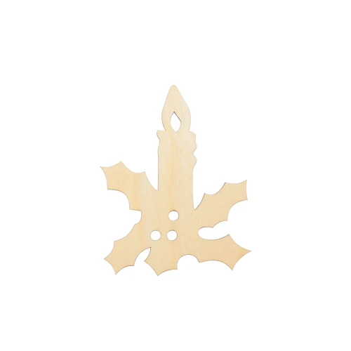 Christmas decoration, tag - candle 2