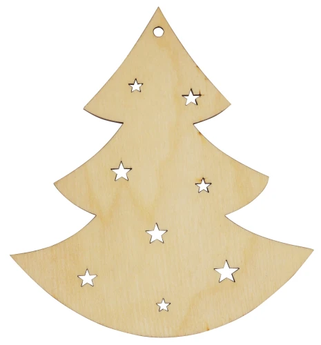 Christmas tree with stars, tag