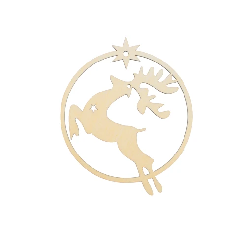 Wooden bauble - reindeer