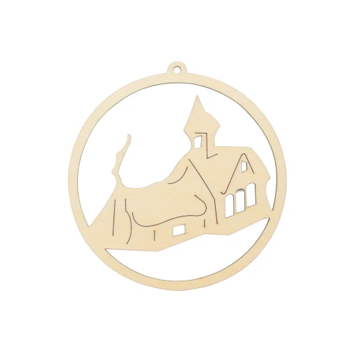 Wooden bauble - chapel