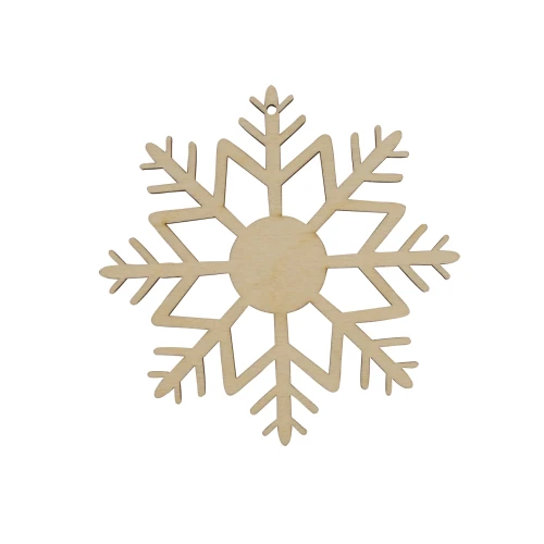Plywood snowflake 7, Christmas tree decoration