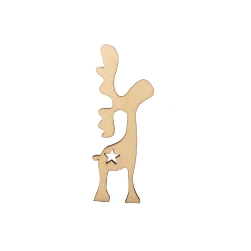Wooden reindeer, small Christmas decoration
