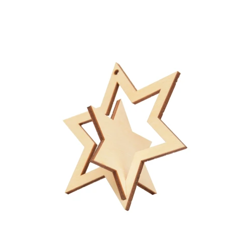 Plywood 3D star