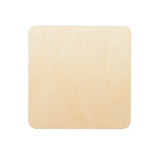 Wooden square mug coaster