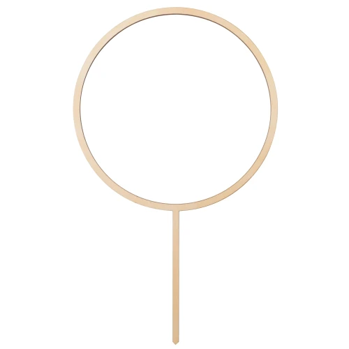 Wooden round cake topper for decorating with flowers