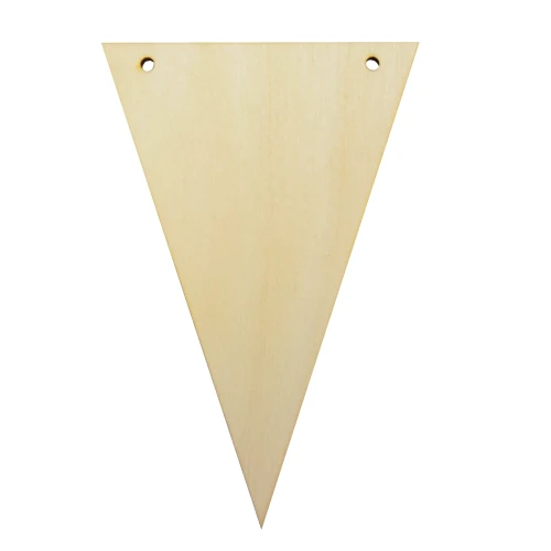 Plywood element of garland tag - triangle