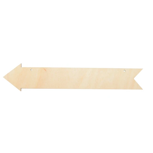 Wooden arrow tag - blank